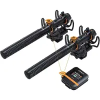 Comica VM40COMBO Draadloze shotgun microfoon Dual Channel+32GB onboard rec.