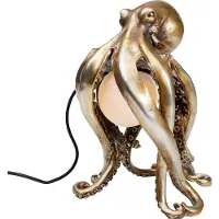 Kare Tafellamp Animal Octopus, messing / goud, Woon-/ Eetkamer, Kunststof, Tafellamp
