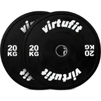 VirtuFit Bumper Plate Set - Olympische Halterschijven van Rubber - 100 kg
