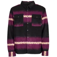 Iriedaily - Finnian L/S Shirt - Fleecevest M, zwart/purper