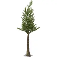 Décoris kunstkerstboom, mini-model op voet, diameter 18 cm, hoogte 45 cm