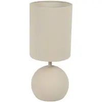 Countryfield Tafellamp Saris S crème Ø19xH45cm crème Aardewerk Tafellamp