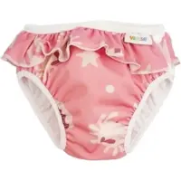 Imse Vimse Vimse Pink Whale - Wasbare Zwemluier - S - Pink Whale Print - Waterpret - OEKO-TEX Standard 100 - Verkrijgbaar in 5 Maten