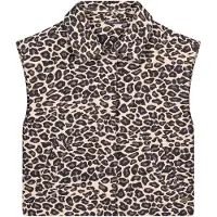 Like Flo gilet bruin Meisjes Polyester Klassieke kraag Dierenprint - maat 158/164