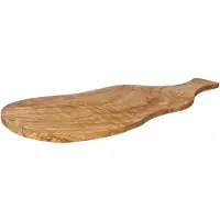 COSY&TRENDY SNIJPLANK MET HANDVAT 50-55CMX 20-26CM OLIJFHOUT