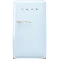 Smeg Koelkast Retro Vrijstaande ijskast Koelkast, Jaren 50, Enkeldeurs, Vrijstaand , Positie scharnier: Rechts, Pastelblauw