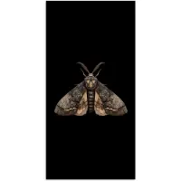 PosterMonkey Poster 80x160 cm - Mot - Bladachtig - Grijs - Posters - Kamer decoratie - Wanddecoratie woonkamer - Muurdecoratie slaapkamer