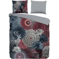 Hip Dekbedovertrek Flanel Makenna - grey 240x200/220cm