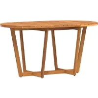 vidaXL Tuintafel ovaal 150x90x75 cm massief acaciahout