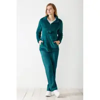 Hajo Petrol dames huispak van - Blauw - Maat - 44