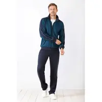 Hajo Sportief blauw heren huispak interlock - Blauw - Maat - 58