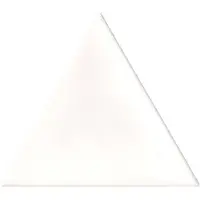 Terre d'Azur Cima wandtegel driehoek 11x13cm wit glans