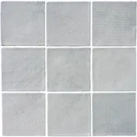 Terre d'Azur Maroc wandtegel met decor 11.5x11.5cm wit