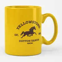 Yellowstone Tasse/Kaffeebecher Dutton Ranch Montana Mug Yellow