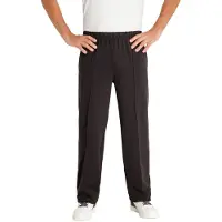 Hajo Comfortabele herenbroek met vouw zwart - Zwart - Maat - 56