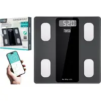 Teesa Digitale Body Analyser Weegschaal Zwart zwart Glas