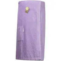 Artg Towelzz - Sauna Kilt - Dames - met klittenband - Licht Paars - Light Purple - (tot 135 cm heupomvang)