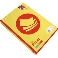 Quantore Kopieerpapier colour a4 160gr zwavelgeel
