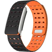 Strap-it Magnetisch siliconen bandje - geschikt voor de Whoop 5.0 (zwart/oranje)