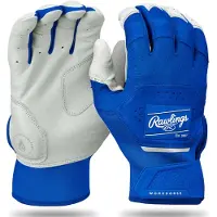 Rawlings - MLB - Honkbal - Softbal - Slaghandschoentjes - Workhorse - WH25BG - Leer - Een Paar - Batting Gloves - Volwassenen - Royal Blue - Large