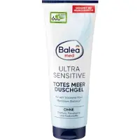 Balea Med Douchegel - Ultra Sensitive Dode Zee | 1x 250 ml - Vermindert irritaties en roodheid | Zonder parfum, parabenen en kleurstoffen