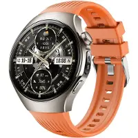 Strap-it Siliconen bandje met 'perfect fit' aansluiting - geschikt voor Huawei Watch 5 - 46mm (oranje)