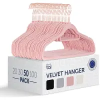 Blumtal - Kledinghangers - Velvet - Fluweel - Rose Gold - Roze - 50 stuks
