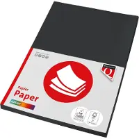 Quantore kopieerpapier A4 zwart 160gr FSC milieuvriendelijk papier.