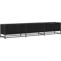 vidaXL TV Eenheden 210 x 35 x 41 cm Zwart Eiken Bewerkt hout