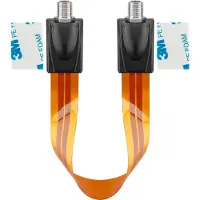 Goobay F-connector kabel - 0.25 meter - Zwart -
