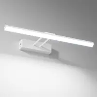 Emke LED Spiegellamp - 40cm - 6500K - Wit - 200° Verticaal Draaibaar - Aluminium - LED Wandlamp Binnen