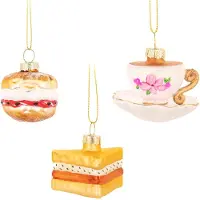 Sass & Belle Afternoon tea kerstbal (set 3) -