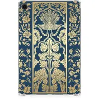 B2Ctelecom Samsung Galaxy Tab A9 Plus Siliconen Hoesje Beige Flowers