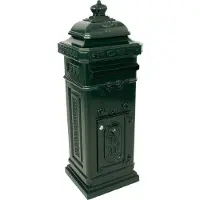 V-Part - Kolombrievenbus - Cast aluminium Powder Coated - groen - Brievenbus