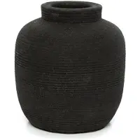 Bazar Bizar Vaas Peaky | terracotta zwart 13x13x14 cm vazen | NADUVI