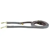 Kentucky Dogwear - Gevlochten Nylon presentatielijn hond grijs size S 2m