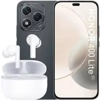Honor 400 Lite Zwart + Earbuds X7 Wit - 256 Gb
