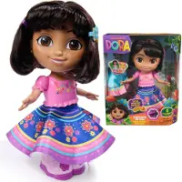 Spin Master Dora - Dansen met Dora, interactieve dansende pop met 2 rokken, tweetalige zinnen en muziek