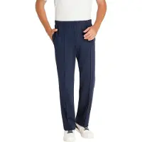 Hajo Comfortabele herenbroek met vouw blauw - Blauw - Maat - 60