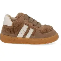 Shoesme teddy sneakers bruin Meisjes Suède Meerkleurig - maat 20
