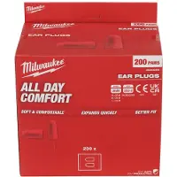 Milwaukee Schuimrubberen Oordoppen - 200 paar - 4932480465