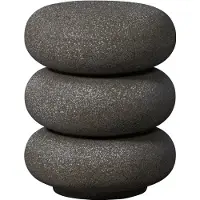 Woood Laurel Bijzettafel Met Spikkels - Magnesium - Zwart - 50x40x40