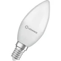 Ledvance LED Kaarslamp E14 - 4.9W 470lm 2700K Mat Glas - Ø35mm - Geschikt voor kroonluchters, bureaulampen, sfeerverlichting