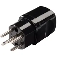 Kaiser Martin Zwarte 5-polige Zwitserse Stekker Type J T15 Met Aardingscontact - 546/sw [30 stuks]