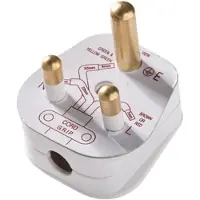 Kaiser Martin Type M BS 546 Geaarde haakse stekker Wit - 854/ws [25 stuks]