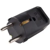 Kaiser Martin Stekker Met Aardingscontact Zwart Thermoplast - 519oT/sw [50 stuks]