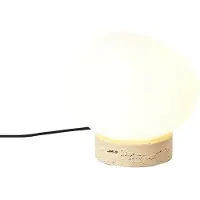 QAZQA Japandi tafellamp beige met opaal glas - Sally