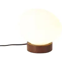 QAZQA Japandi tafellamp hout met opaal glas - Sally