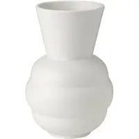 Knabstrup Keramik Tortus Archie No1 Vaas 21 Cm Wit - Vazen Keramiek White - K1570