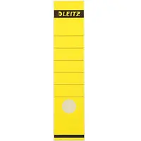 Leitz rugetiketten ft 6,1 x 28,5 cm, geel - 3 stuks